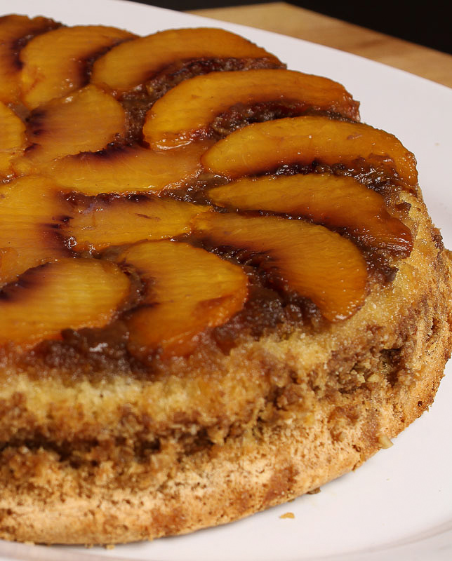 Nectarine Upside Down Chiffon Cake — The Little French Bakery