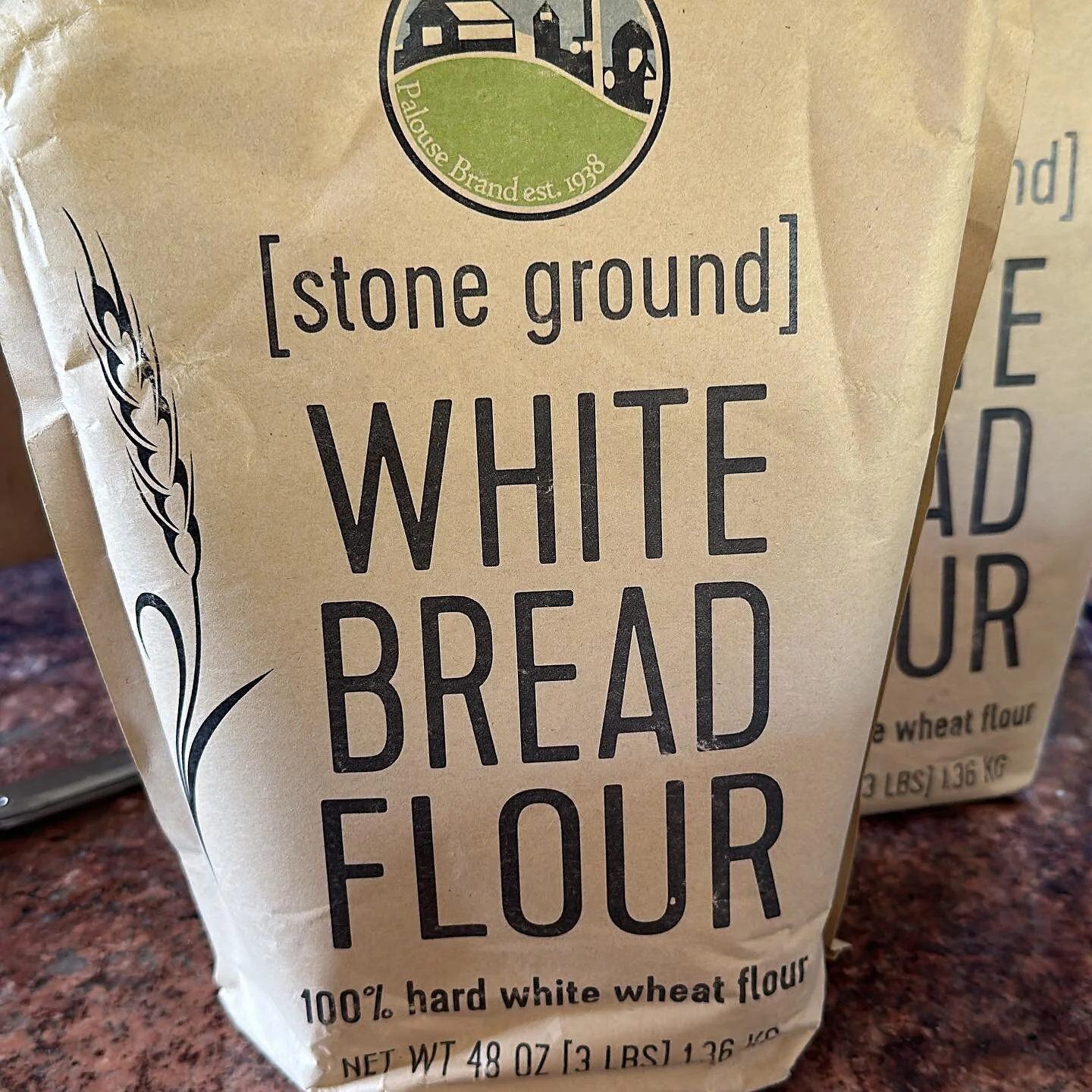 I&rsquo;m trying a new to me flour, Palouse, from Washington. Hard white winter wheat. I&rsquo;ve restarted my sourdough culture so this will be extra fun. #palouseflour #bread #wheat  link in bio for the company @palouse_brand