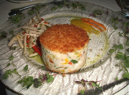 The rich and decadent crab cakes at Chandler's Crabhouse