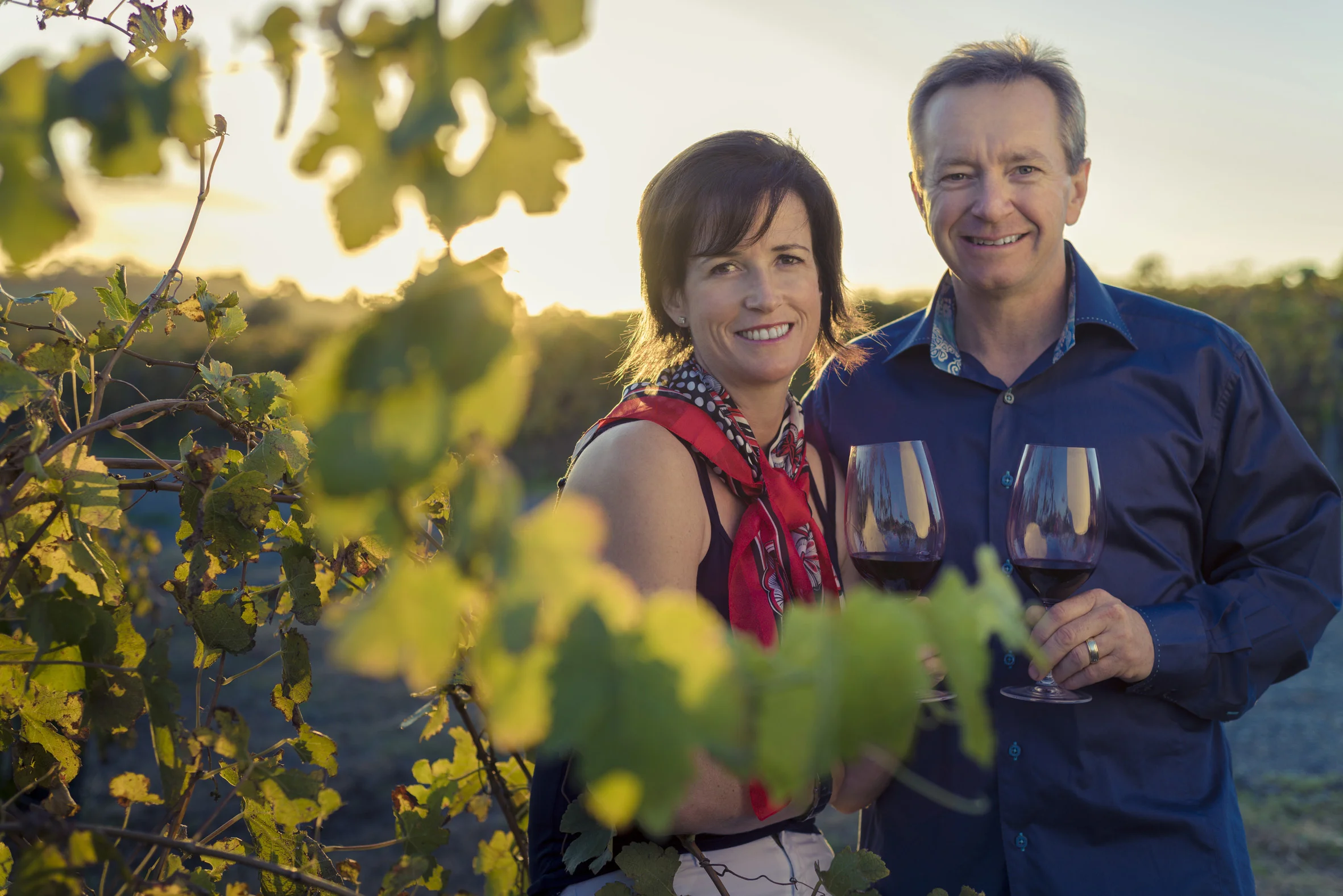 Fantastic photo here of Mollydooker owners Sarah and Sparky Marquis