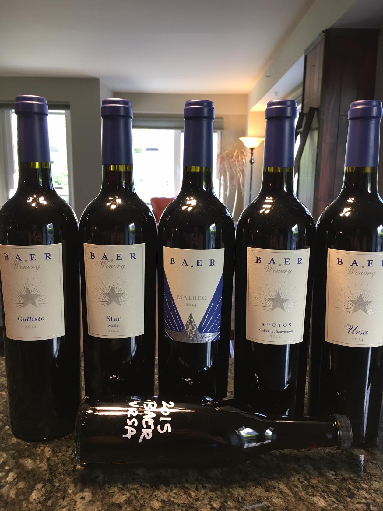 Stunning lineup of Baer red wines. 