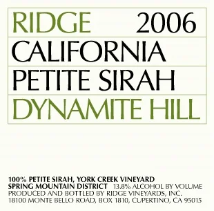Ridge 2006 Petite Sirah.jpg