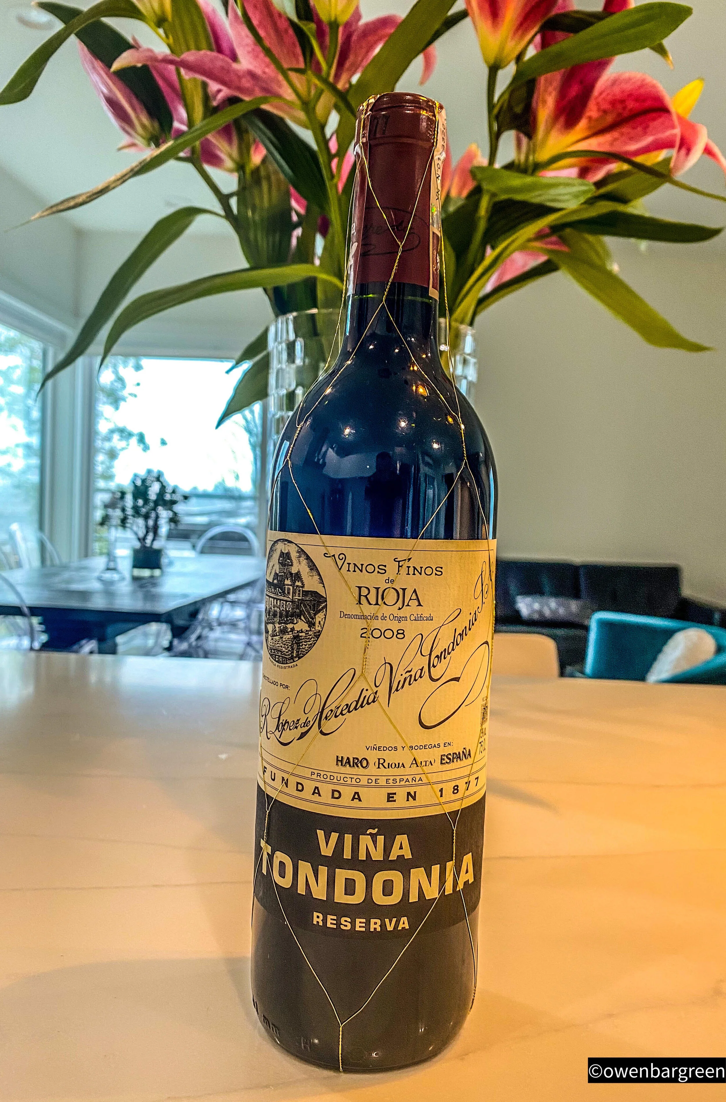 R. Lopez de Heredia 2008 Vina Tondonia Rioja.jpg