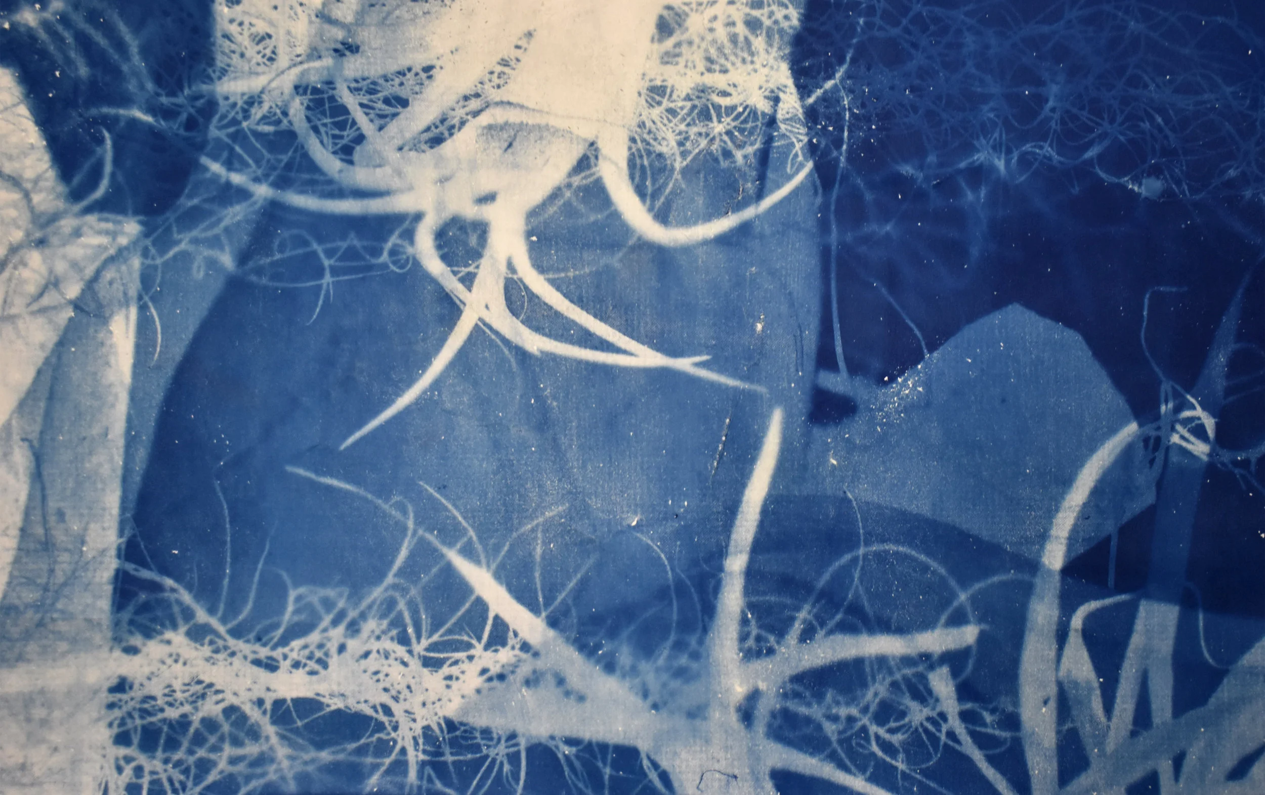 Interlaced (cyan) No. 1 2019, detail