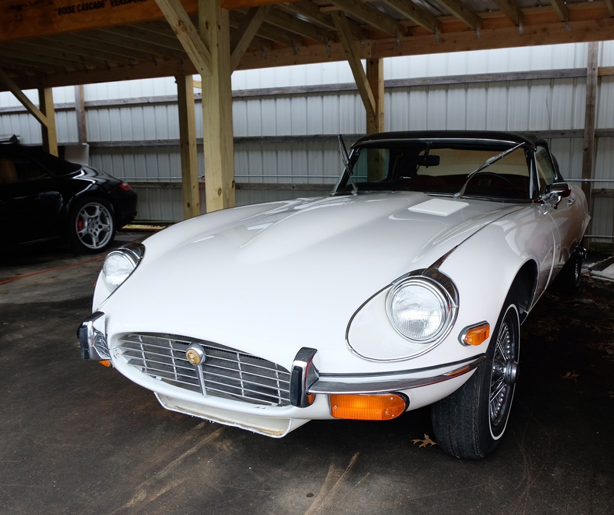 1972 Jaguar XKE Convertible White.jpg