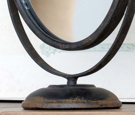Vintage Styled Black Vanity Mirror