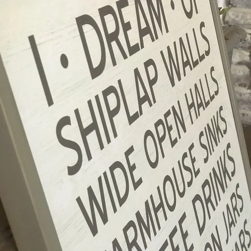 I Dream Sign inspirational sayings wall decor 2