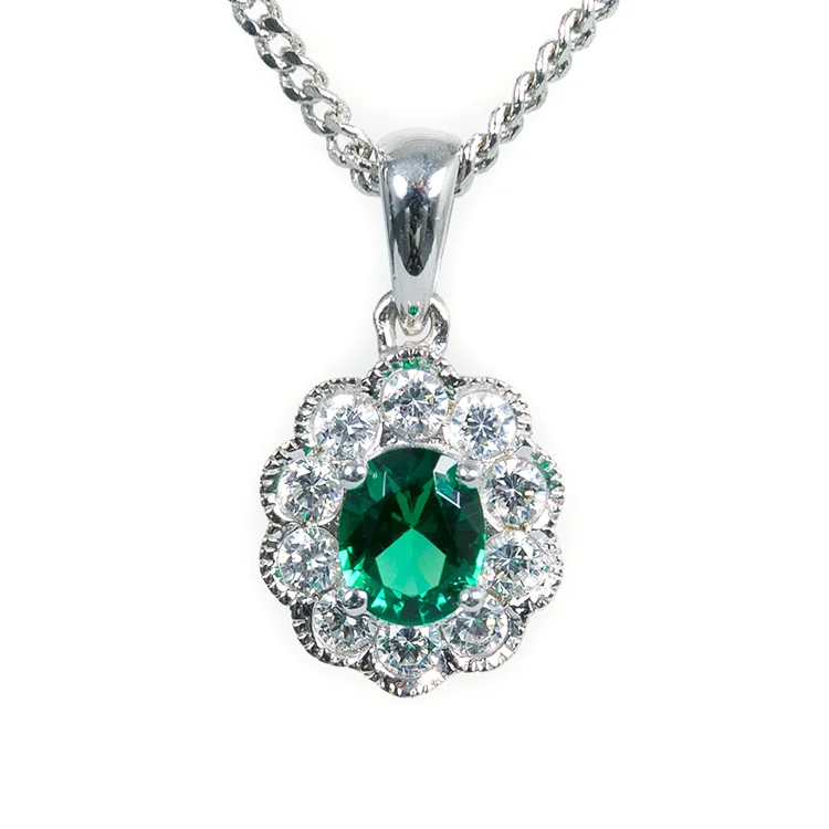 Small Green Coloured Pendant