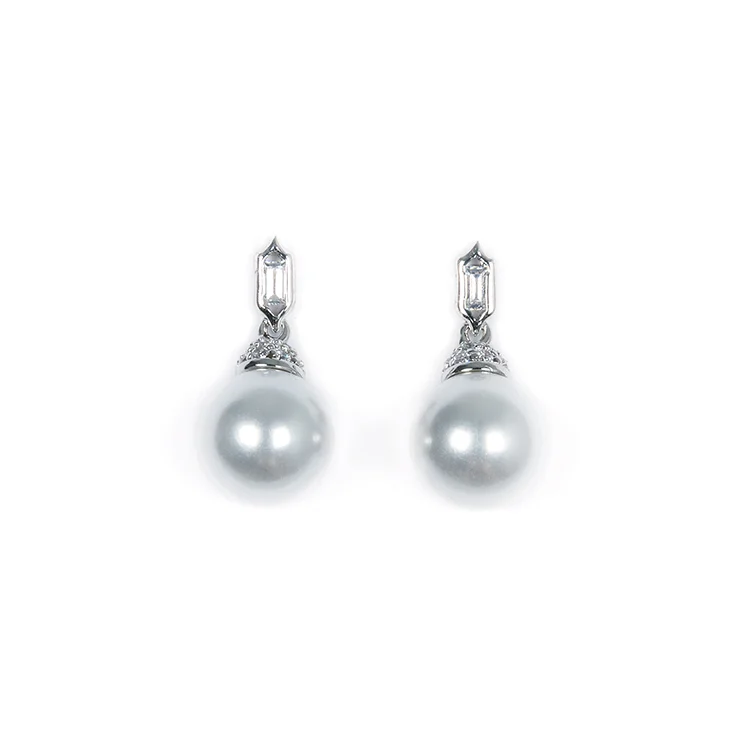 Pearl Look Drop Earrings