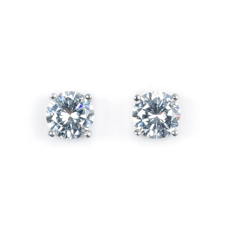 7mm Round Stud Earrings