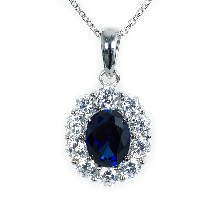 Medium Blue Coloured Pendant