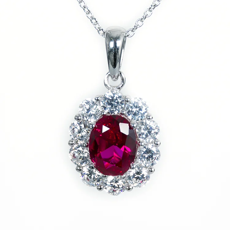 Medium Red Coloured Pendant