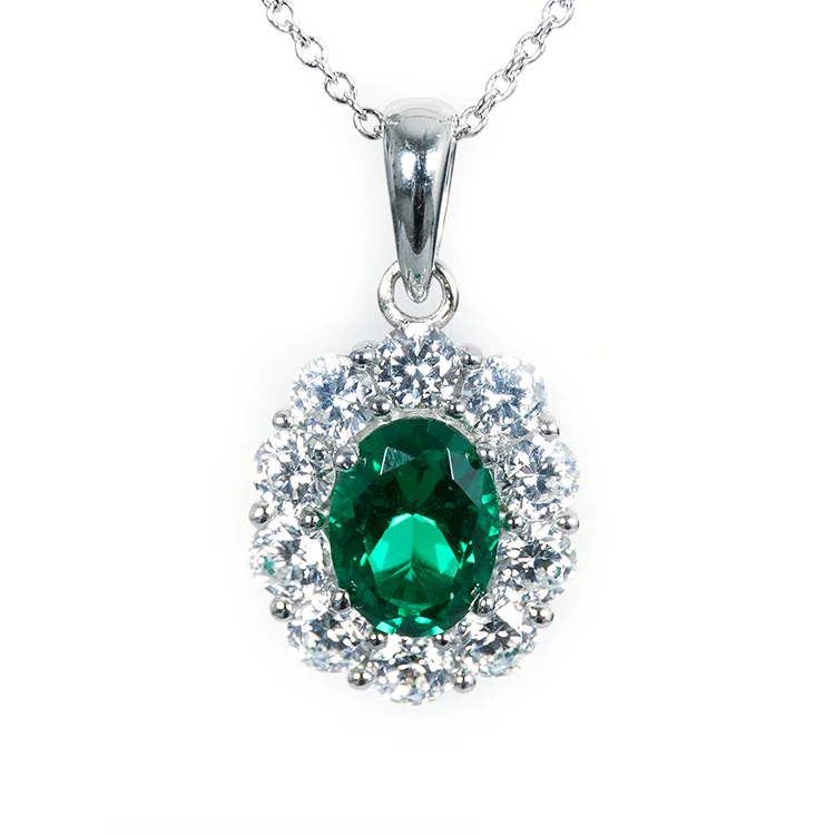 Medium Green Coloured Pendant