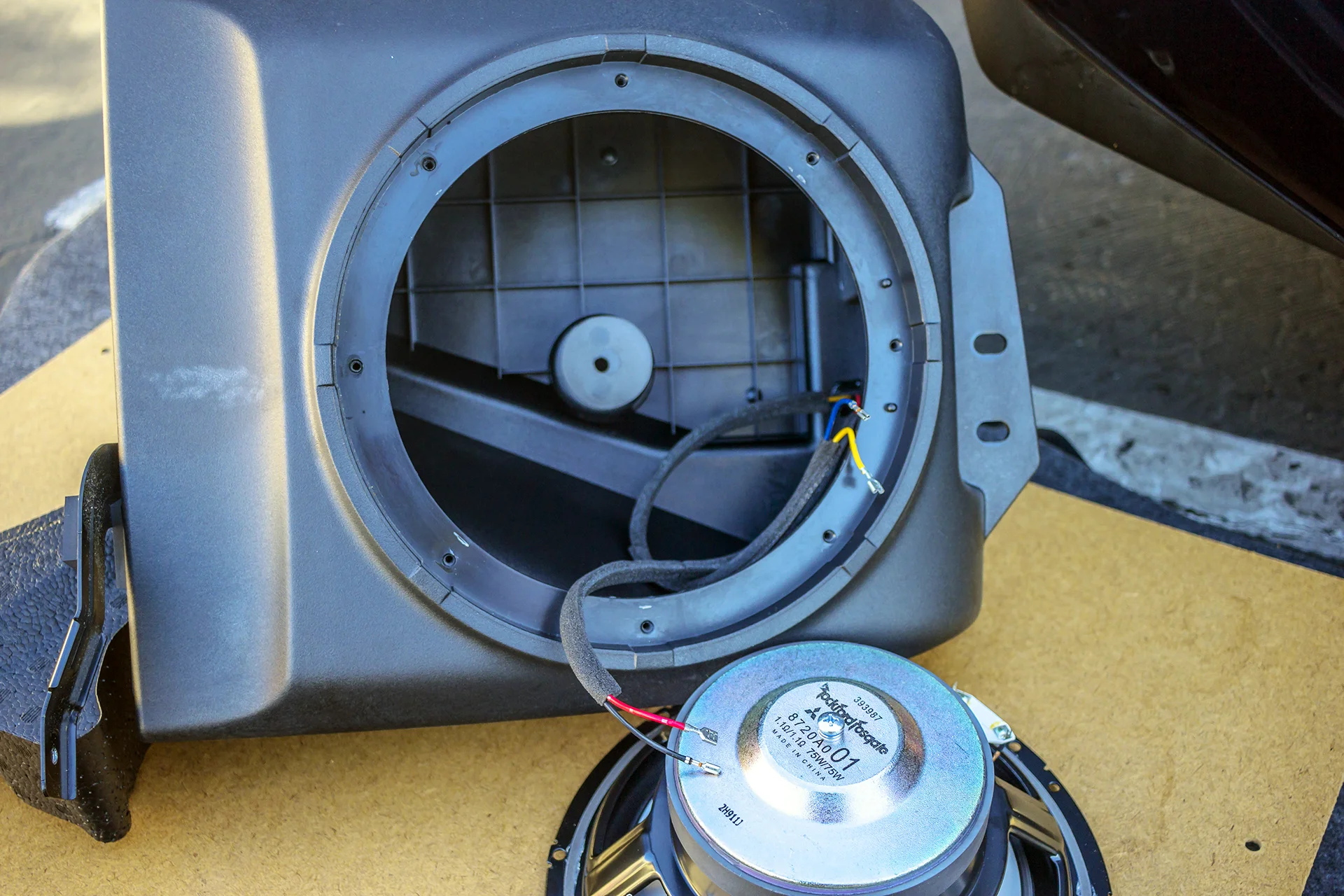 2013 Mitsubishi Lancer Evolution Factory Subwoofer Removal.jpg