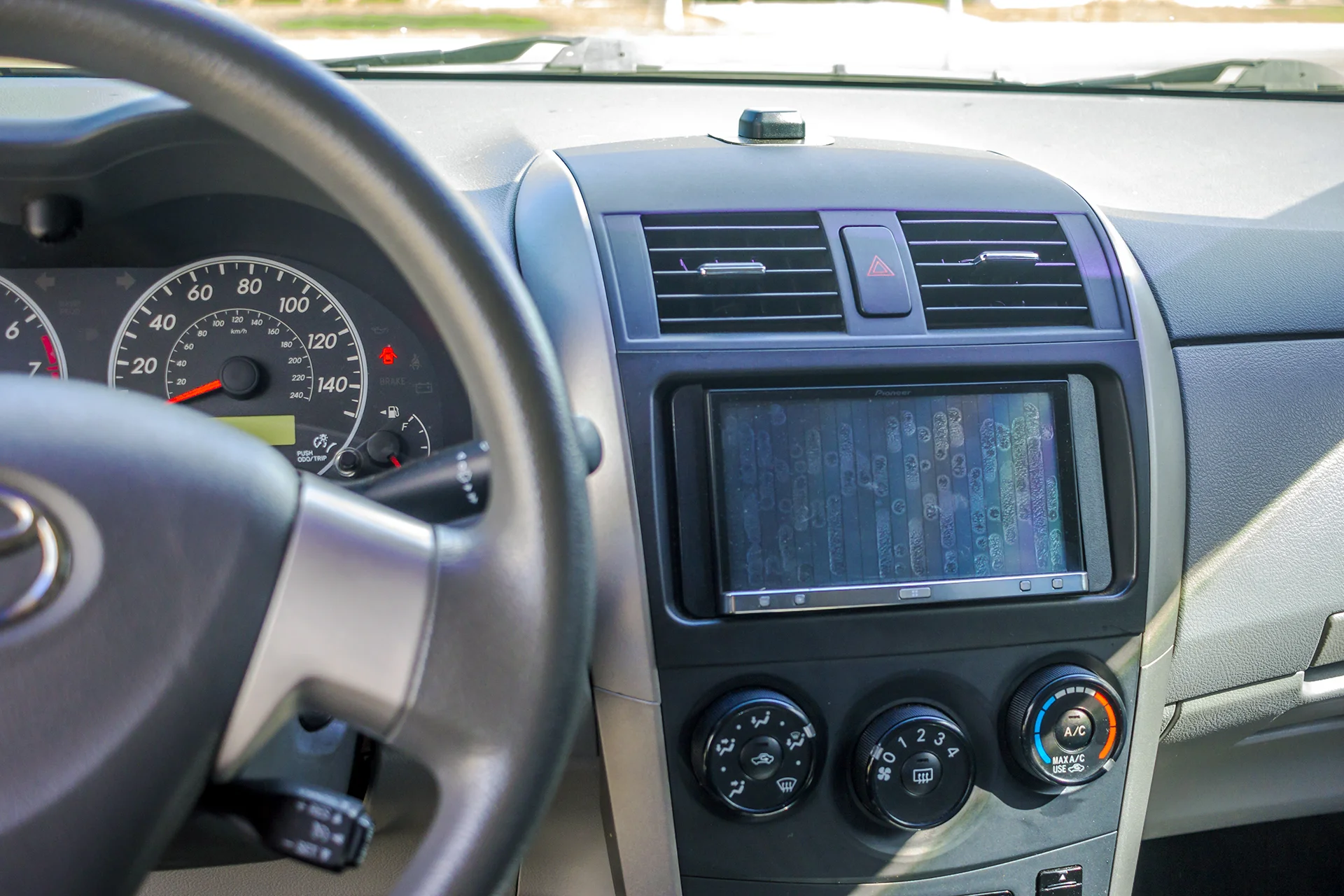 2010 Toyota Corolla gets a Pioneer AVH-1300NEX and a backup camera