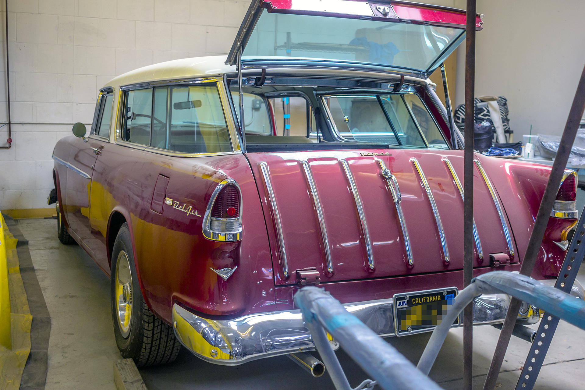 1955 Chevy Nomad gets some new Rockford Fosgate speakers!