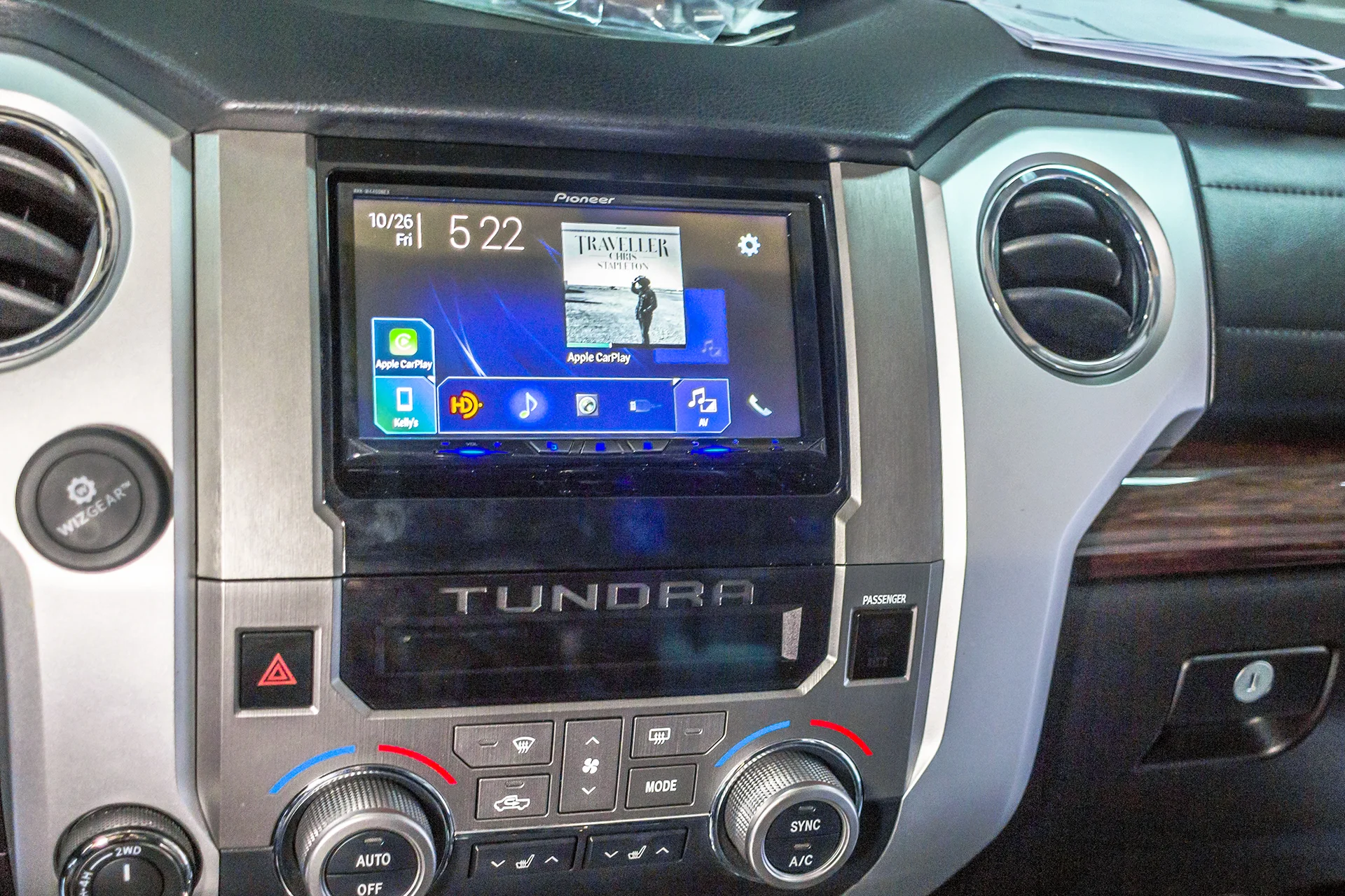 This 2016 Toyota Tundra had install a Pioneer AVH-W4400NEX and a front-facing camera!