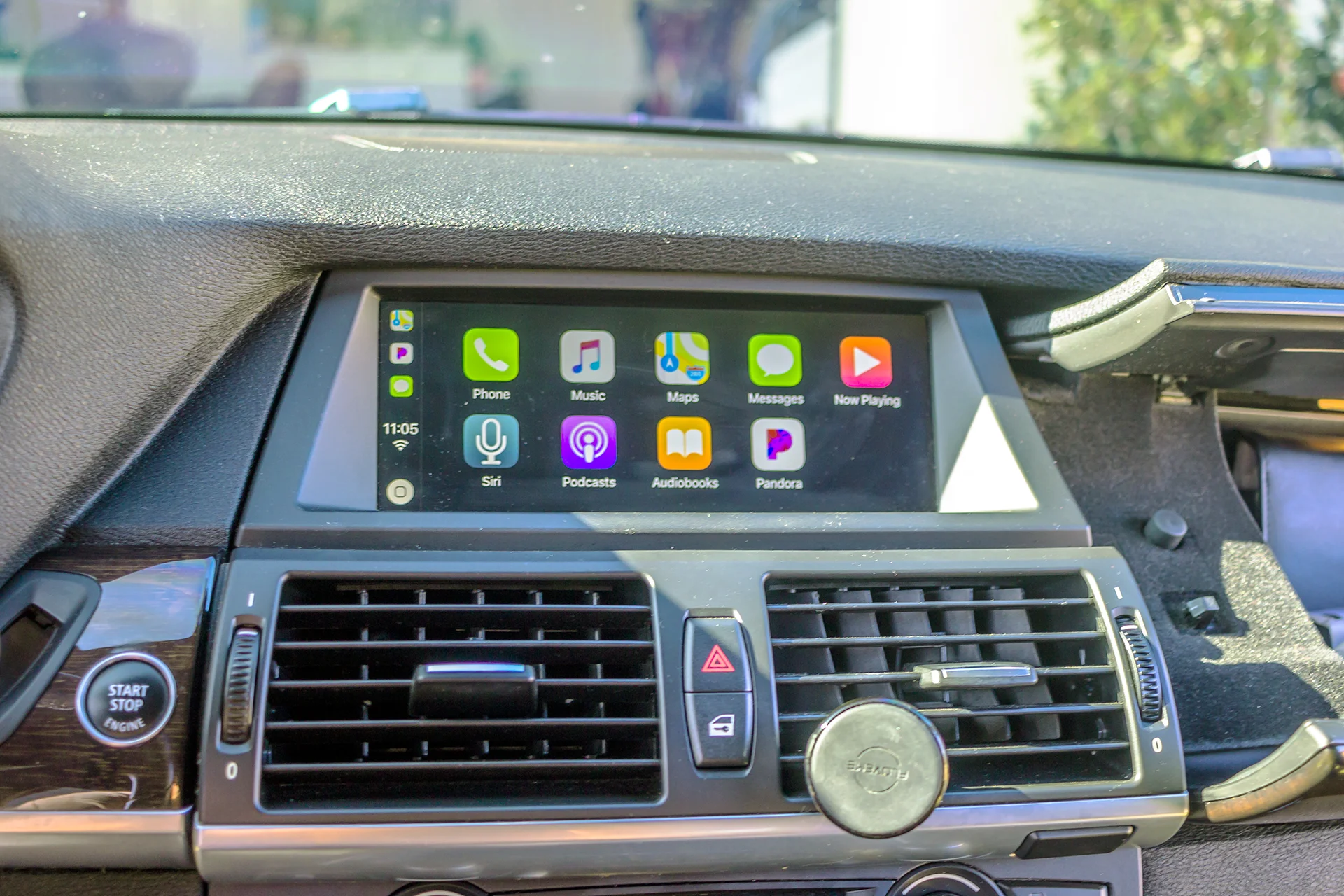 This customer had us add Apple Carplay to the OEM display in his E70.