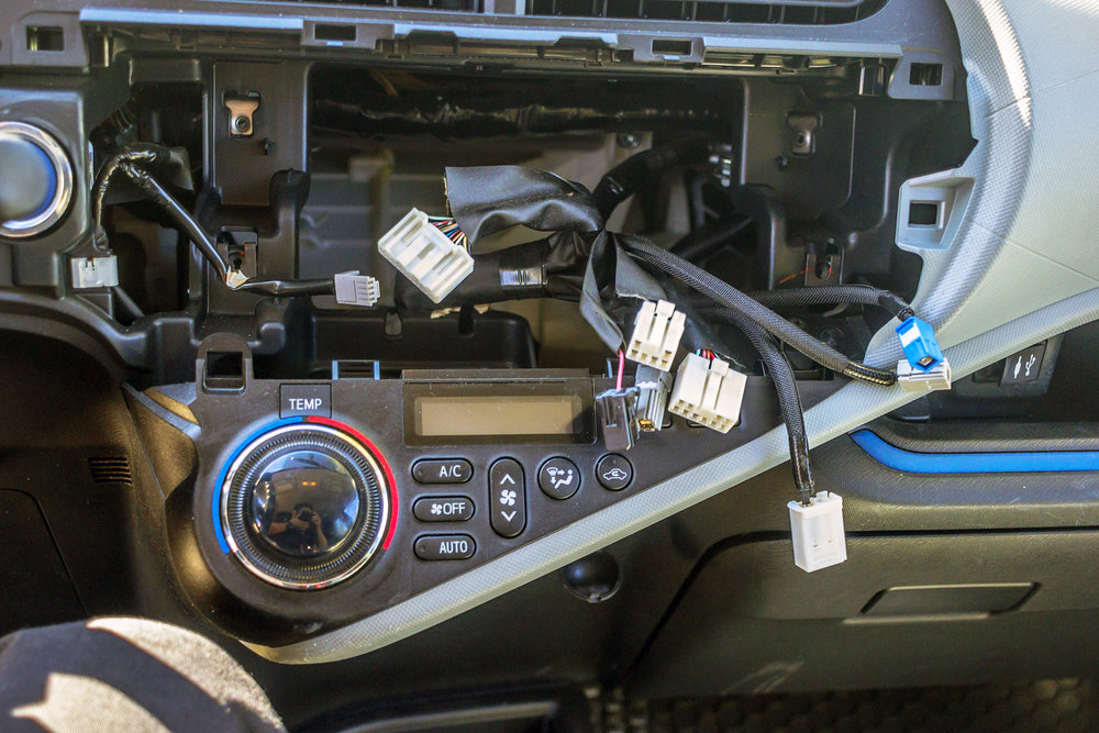 In this 2012 Toyota Prius we updated the radio system — Twelve Volt  Technologies