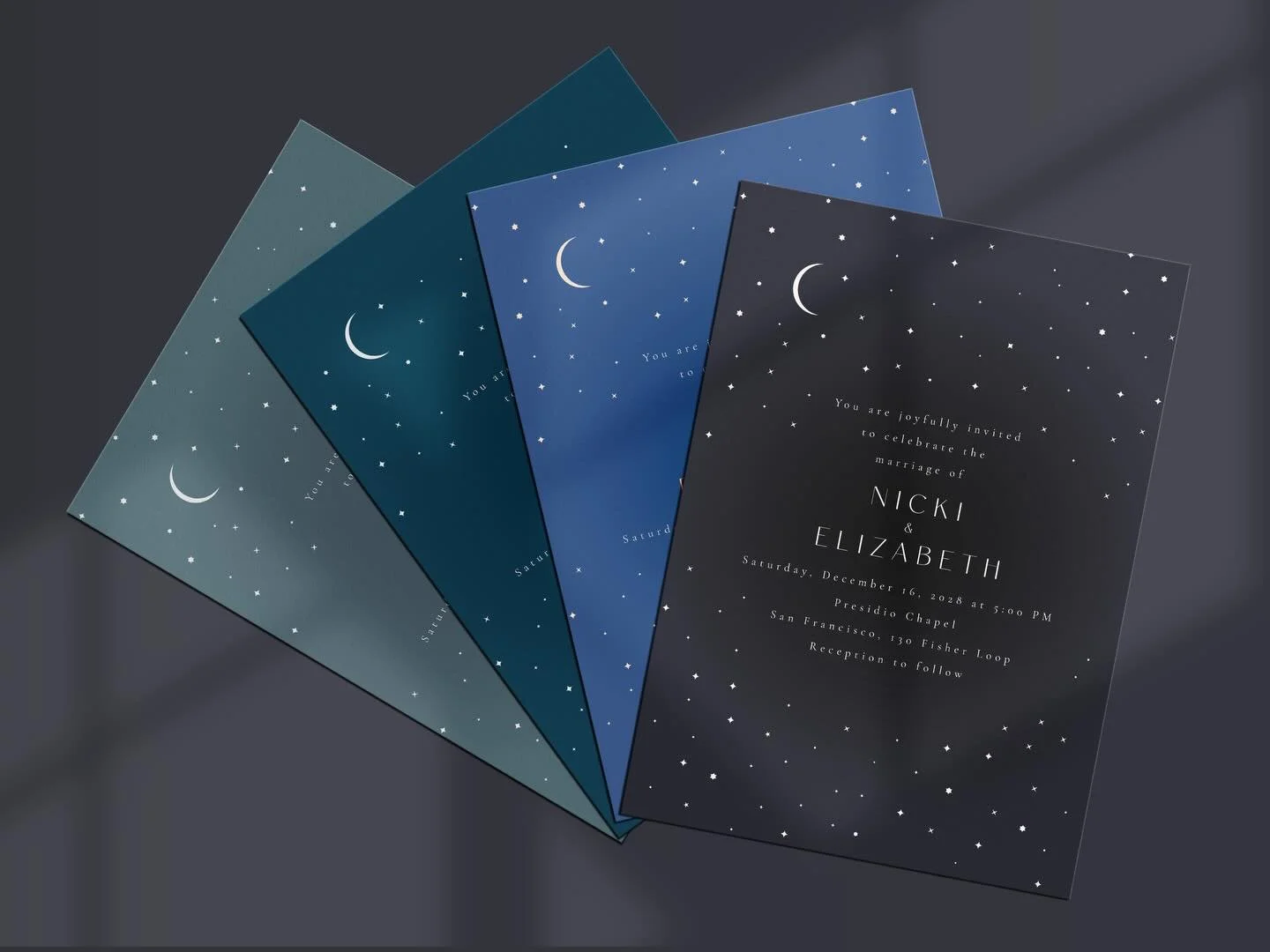 Cosima for @zola A night sky wedding suite, now available. ✦

#zola #weddinginvitations #weddingstationery  #