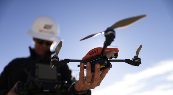 San Diego Gas & Electric FAA-registered drones stamped with the N-number "N544L". Photo source here .