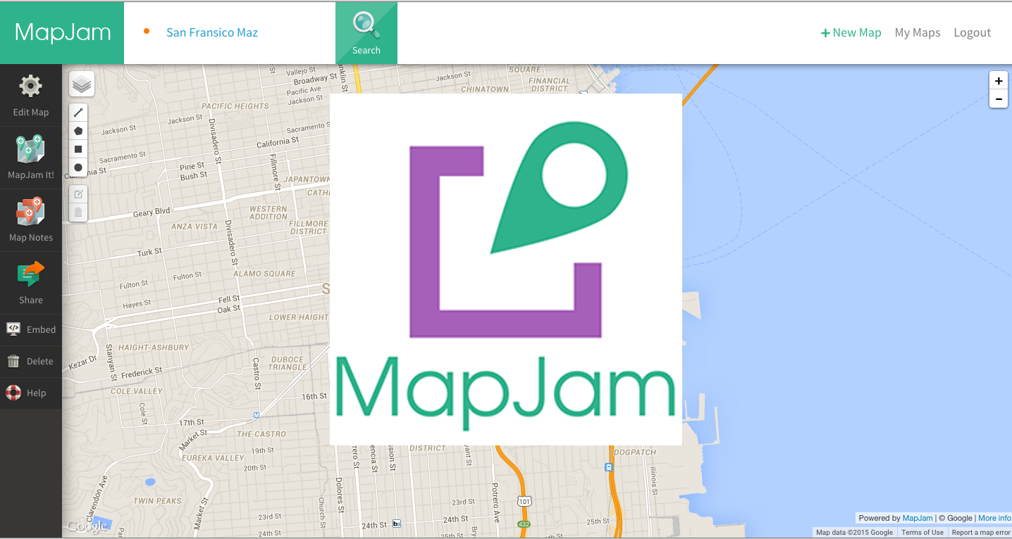 MapJam Web Application Development with Google MAPs Integration