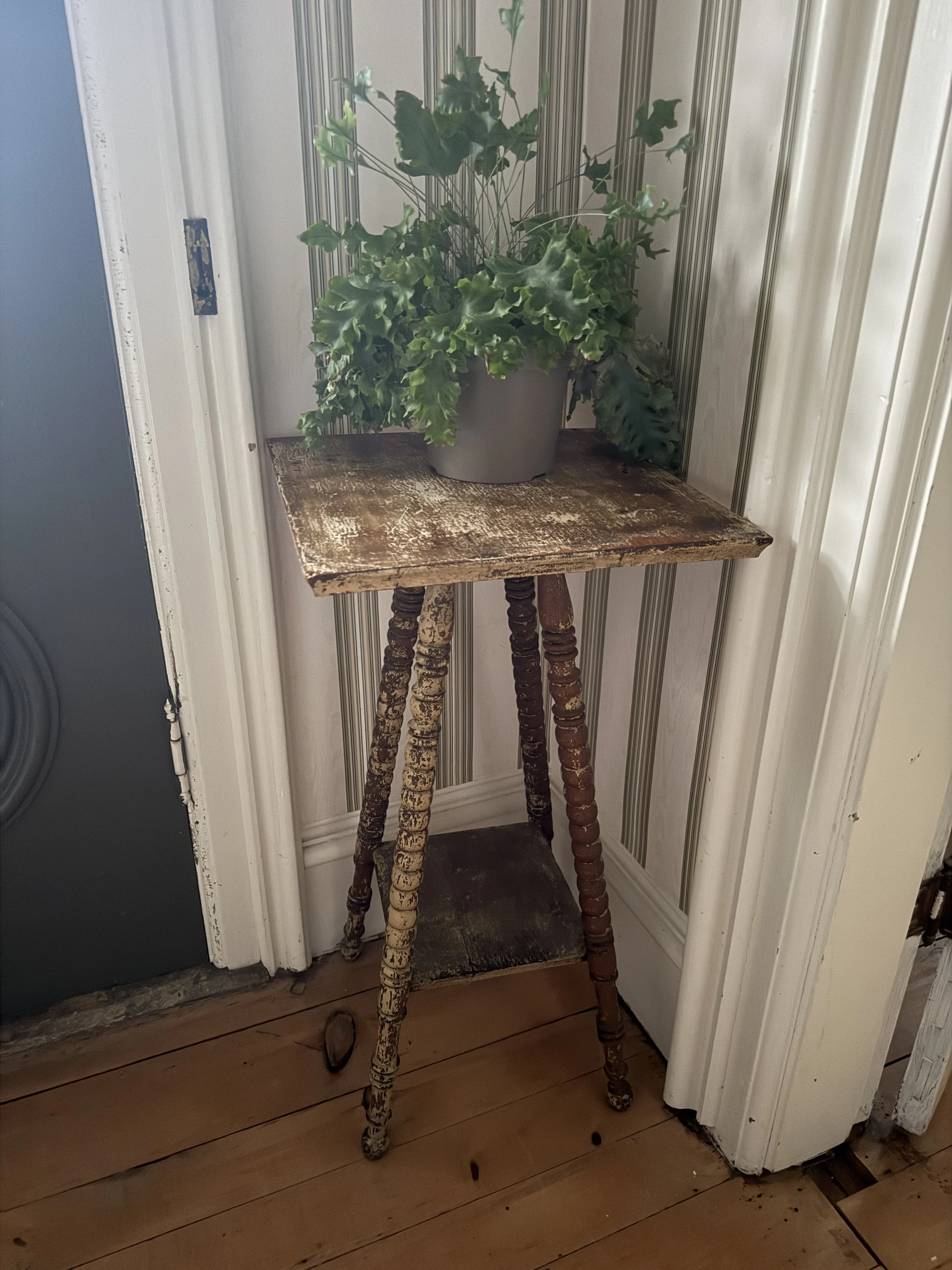 Antique 19th C Wood Side Table