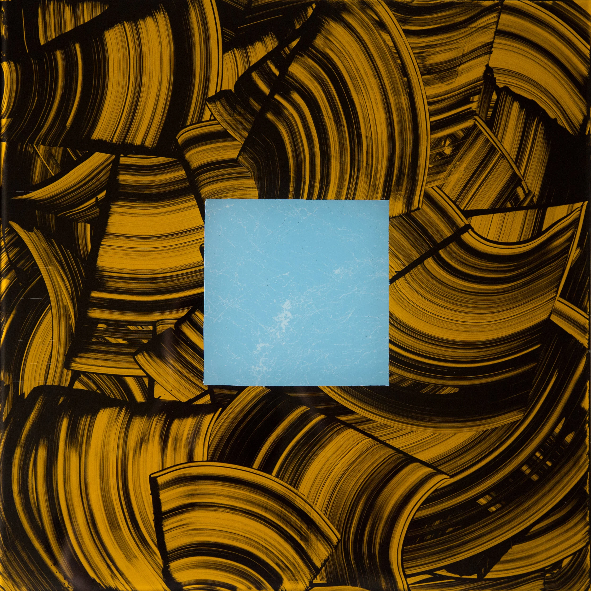 Self Reflections Series (3) | 16"x16" Spray Paint/Acrylic on glass $250