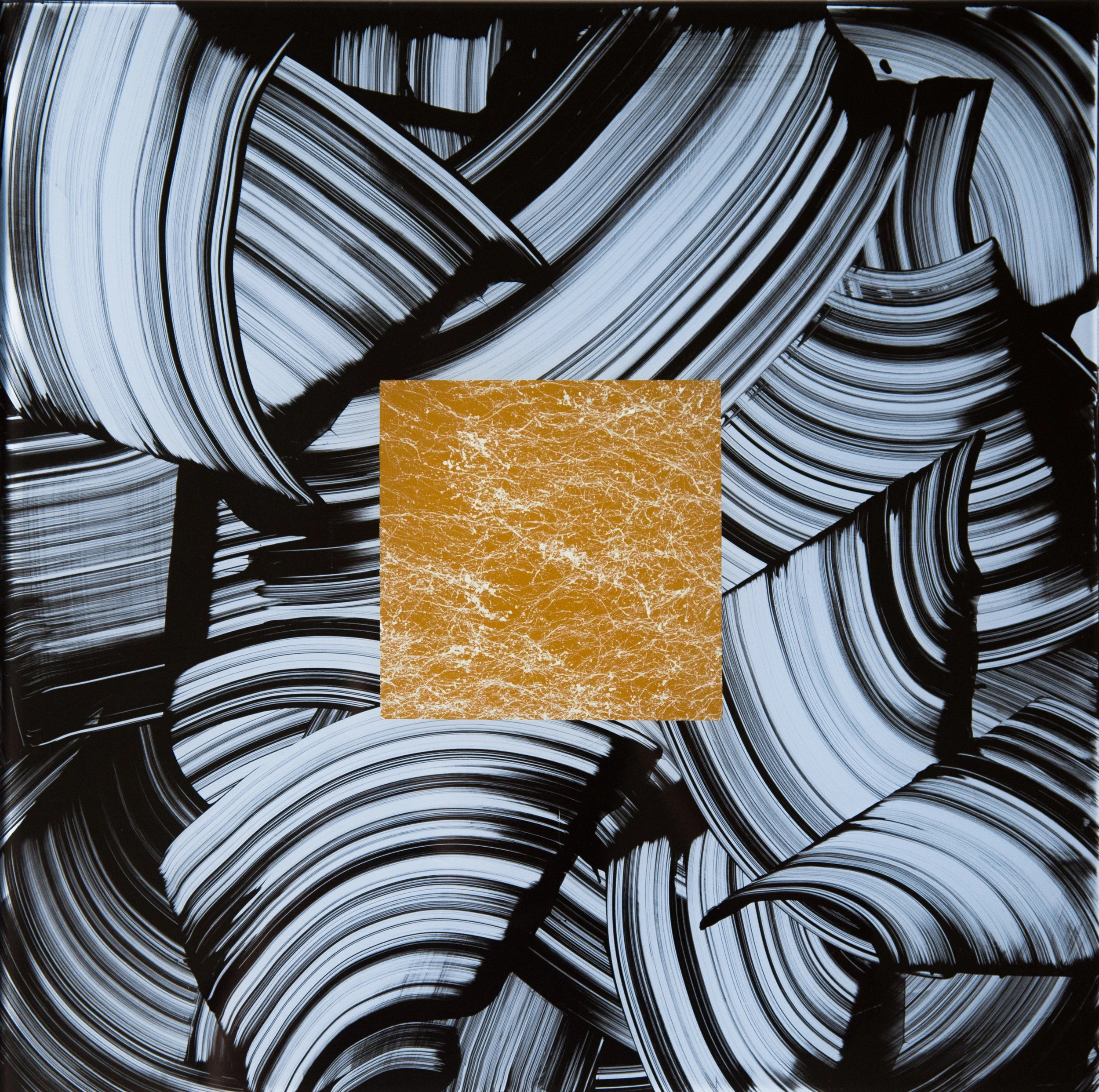 Self Reflections Series (1) | 16"x16" Spray Paint/Acrylic on glass $250