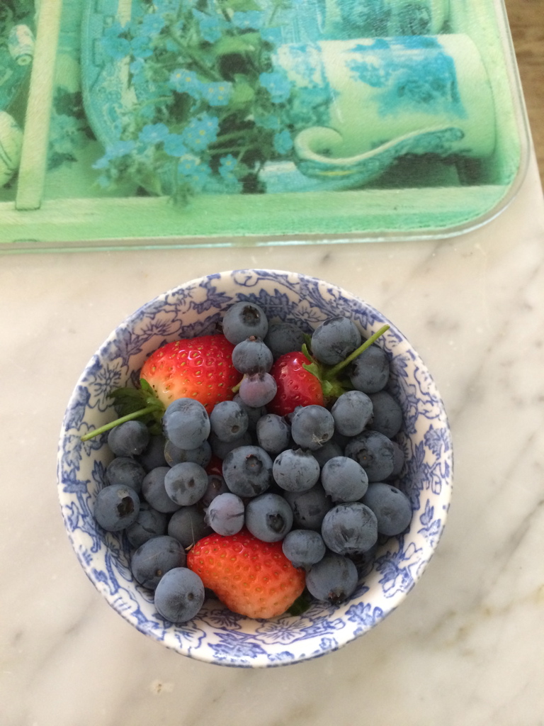Nothing like a little bowl of homegrown fruit..