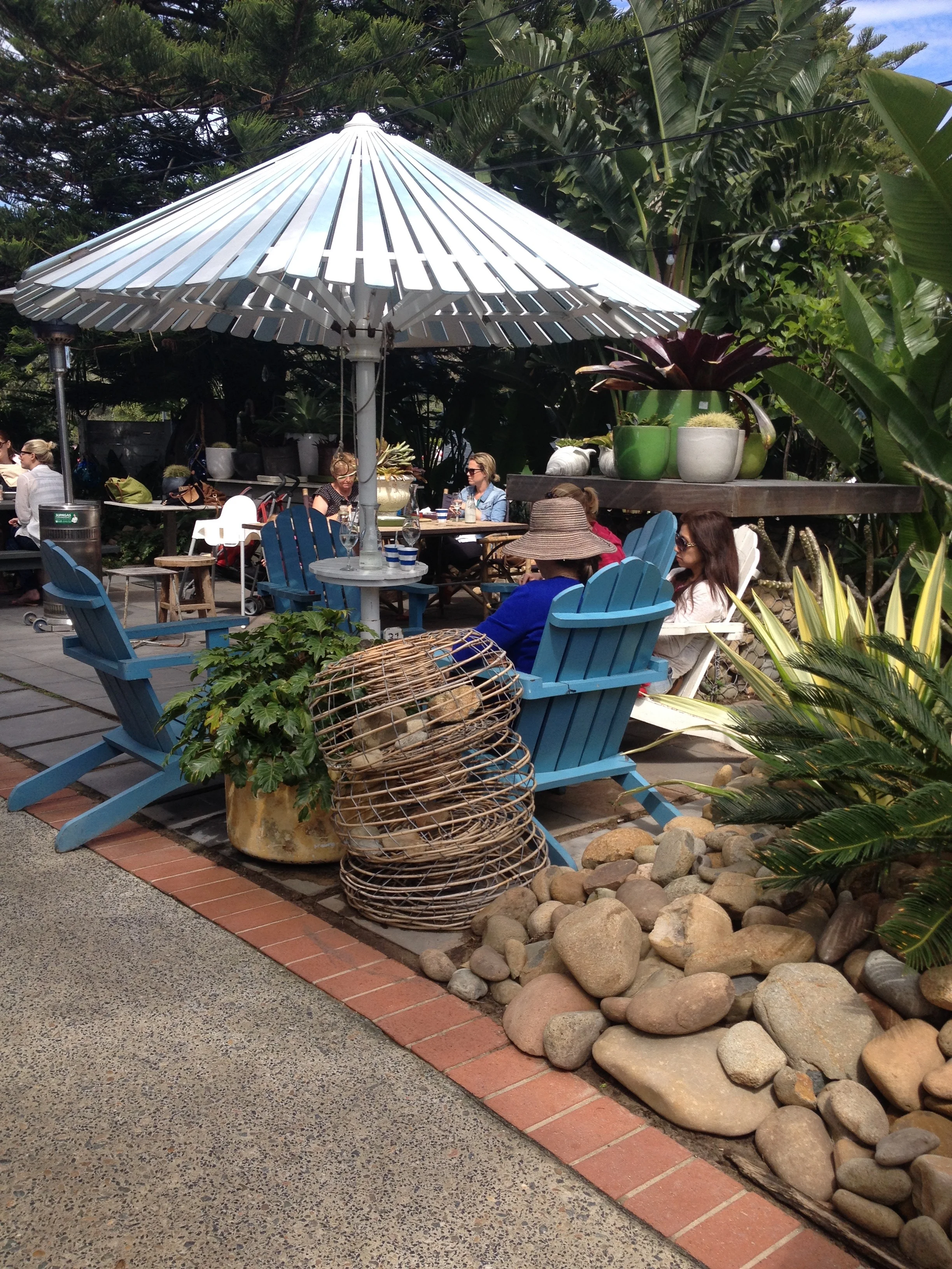 Outside area at the Boasted...lovely spots & ambiance.