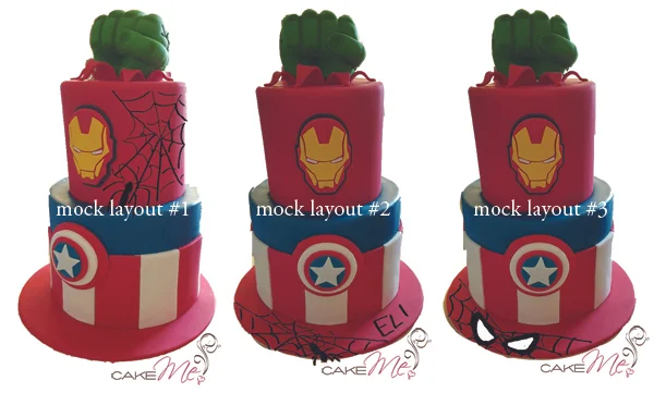 Playing around with positioning... our three sample layout mock-ups