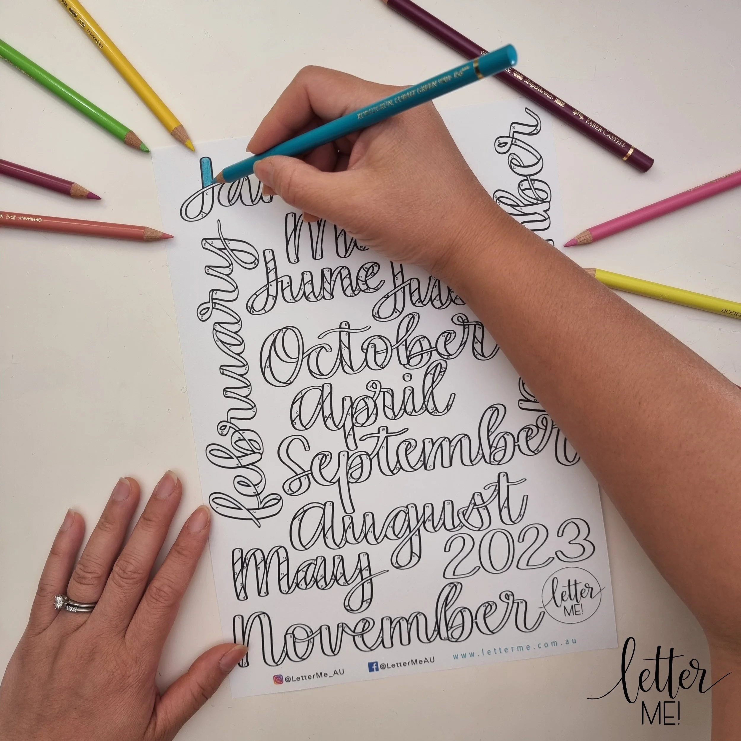 Free 2023 Calendar Letter Me free-2023-calendar-letter-me