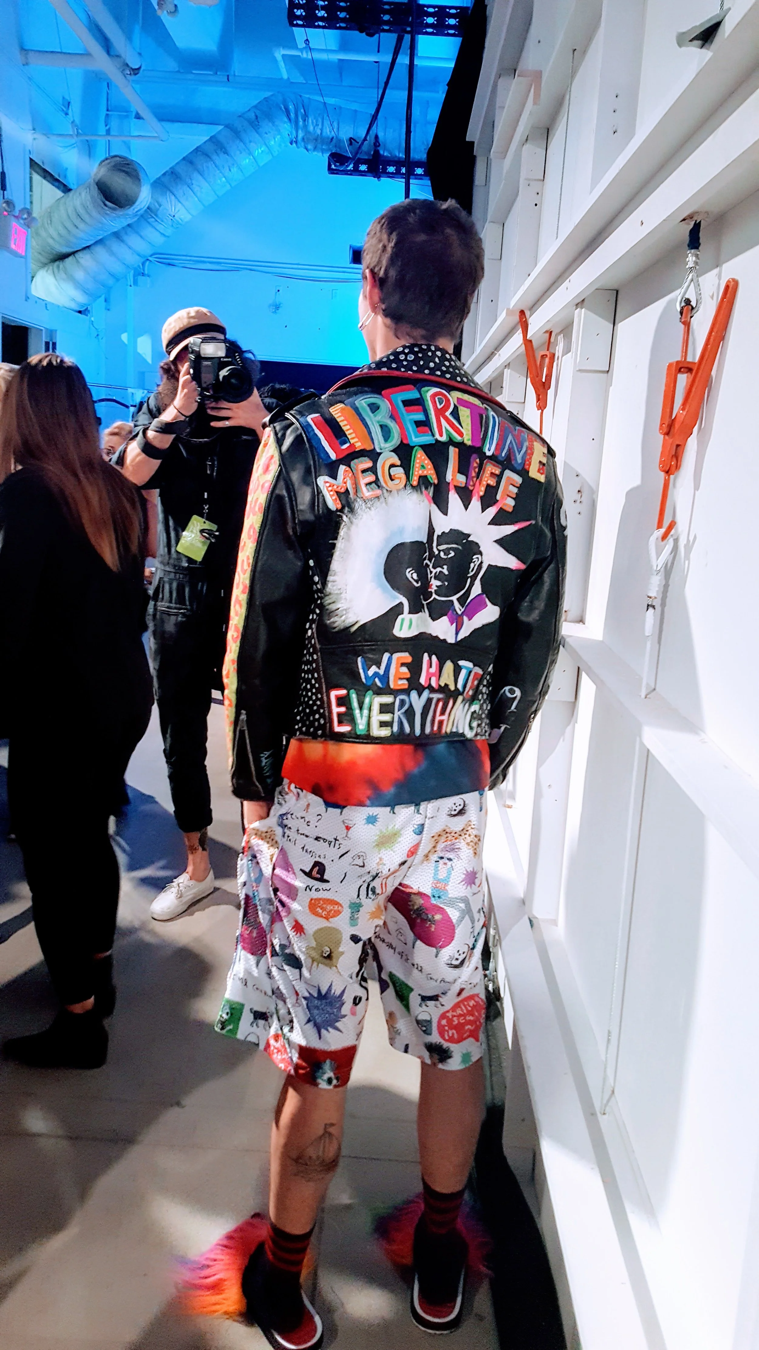 Neon fluff shoes and this jacket were standout pieces from the menswear collection. I want the jacket! I would absolutely love to see a man wearing the shoes, legit, outside of Fashion Week.