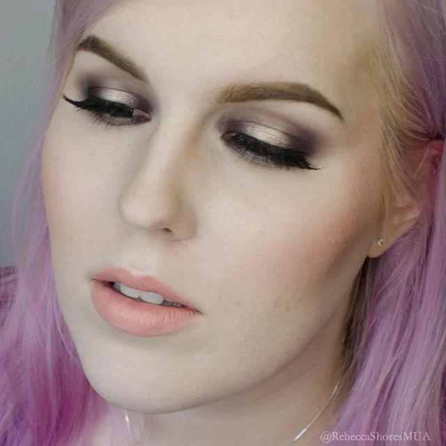 Champagne and Purple Halo Eyeshadow Tutorial
