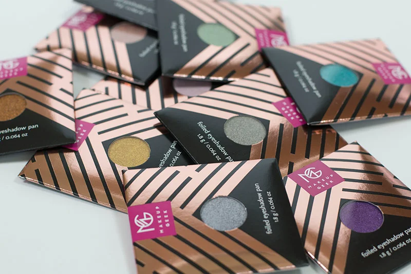 New Makeup Geek Foild Shadows Swatches