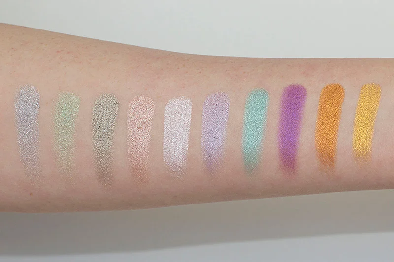 Makeup Geek Foiled Shadows Expansion Set Swatches