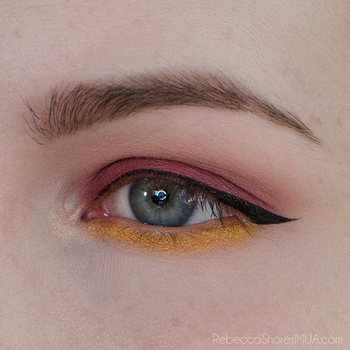 Burgundy and Gold Eyeshadow Tutorial