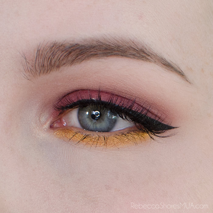 Burgundy and Gold Eyeshadow Tutorial