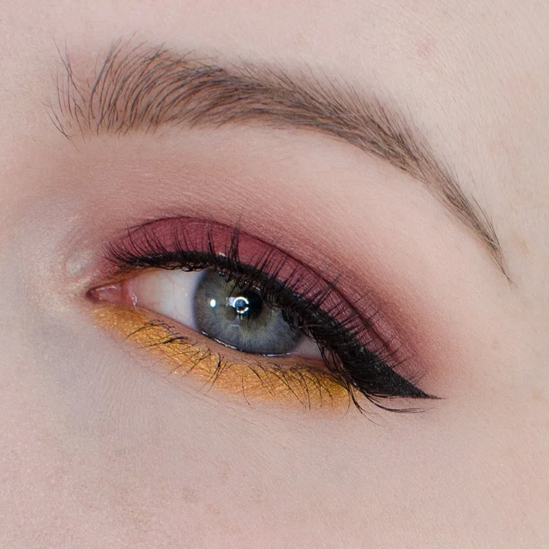 Burgundy and Gold Eyeshadow Tutorial