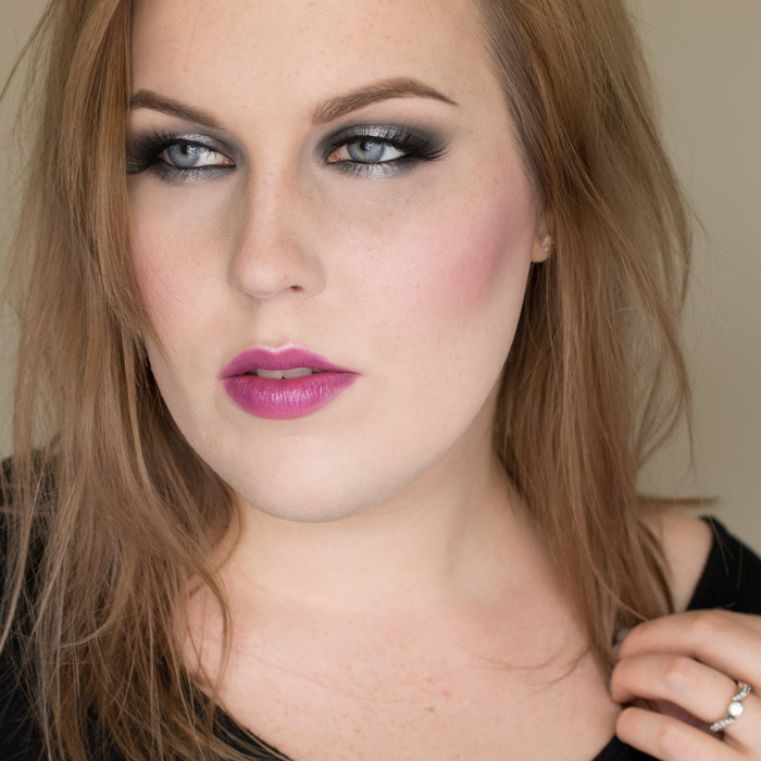 Black and Silver Halo Eyeshadow Look