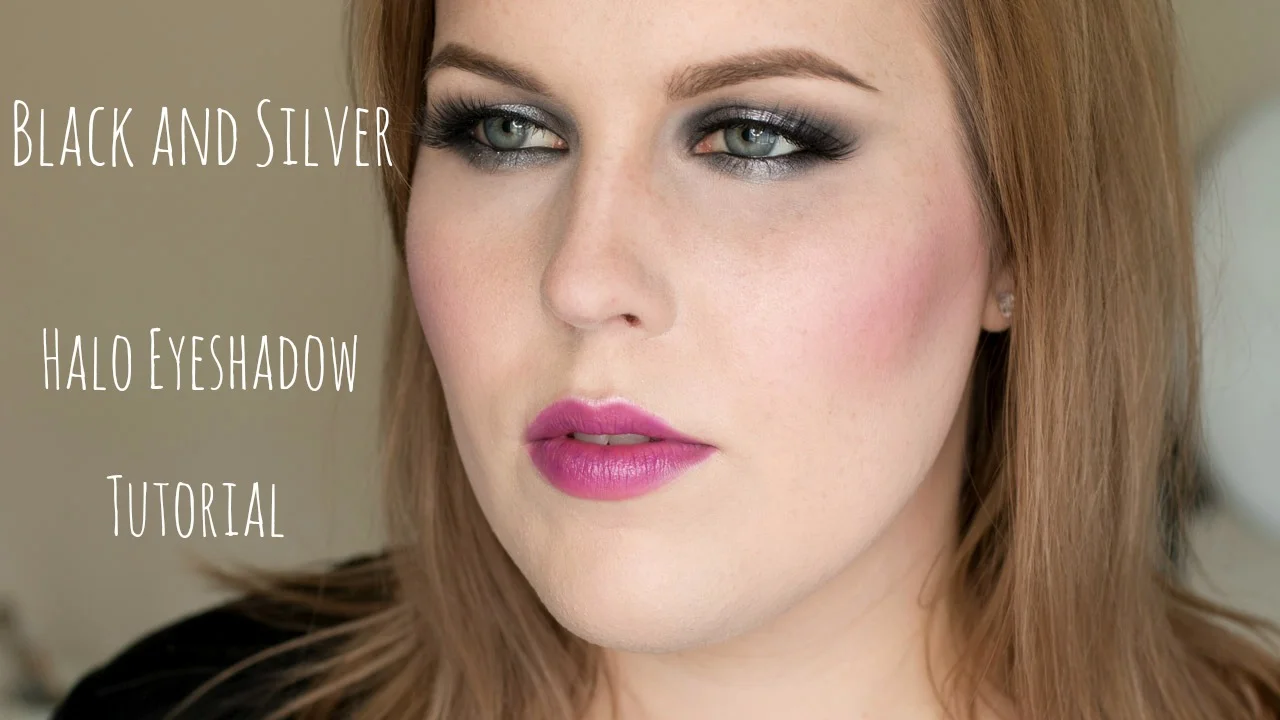 Black and Silver Halo Eyeshadow Tutorial