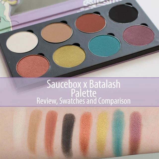 Saucebox Batalash Palette Review, Swatches and Comparisons