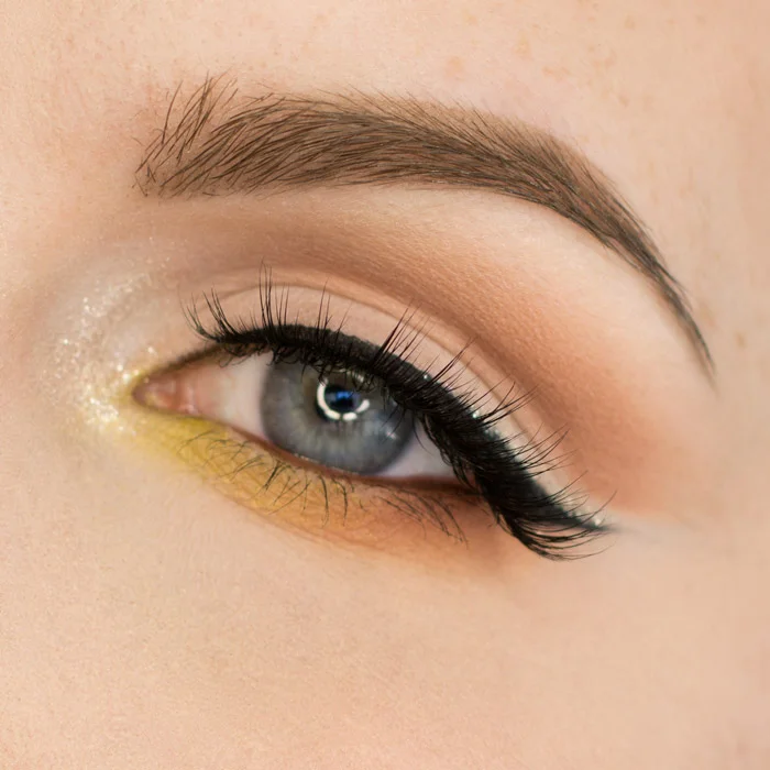 Green and Glitter Accents with the Faction Lash Look