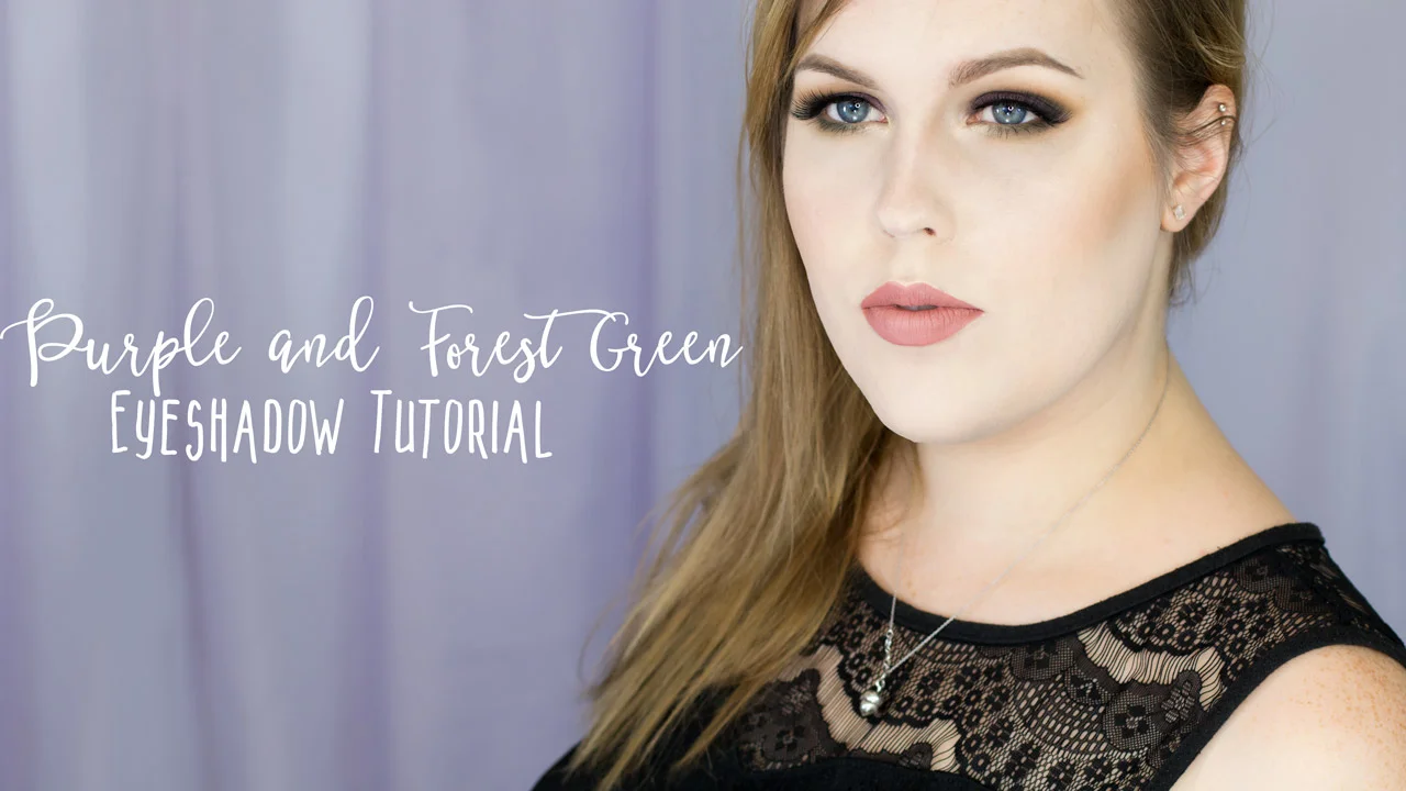 Purple and Forest Green Eyeshadow Tutorial