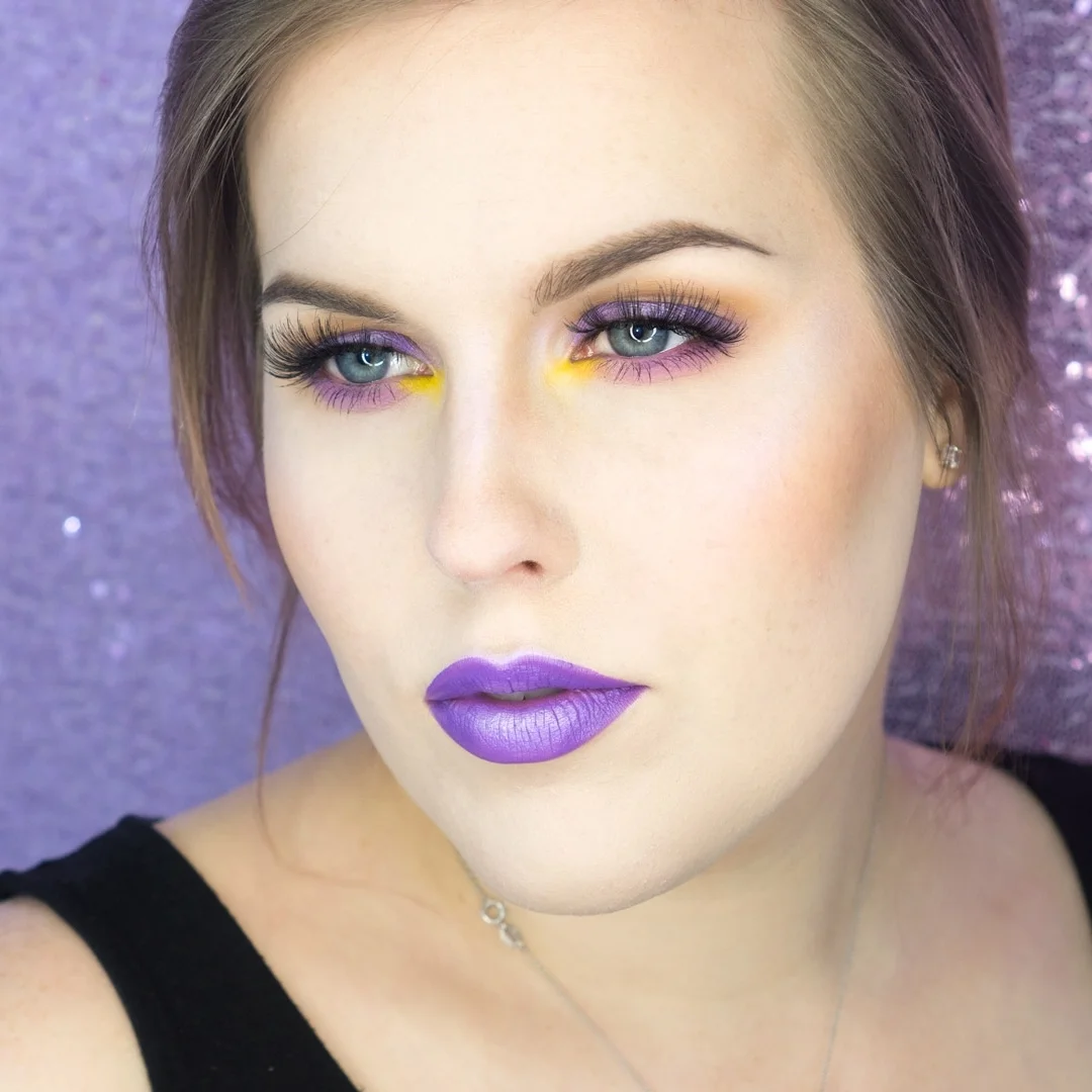 Lavenders and Mustards Makeup Look