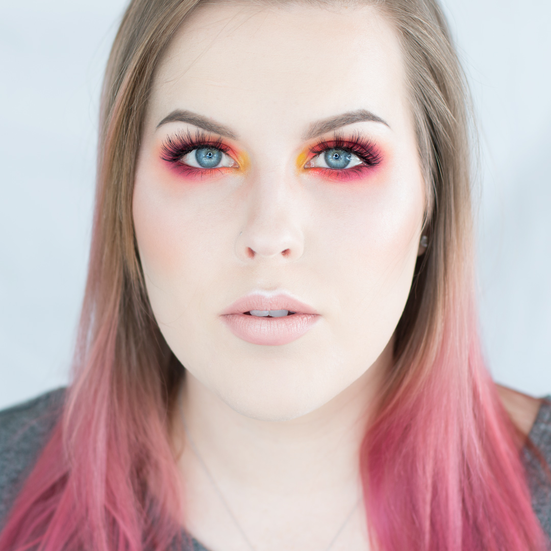 Red on sale orange eyeshadow