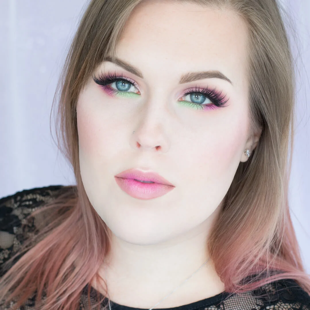Petal Pink and Minty Greens Makeup Tutorial