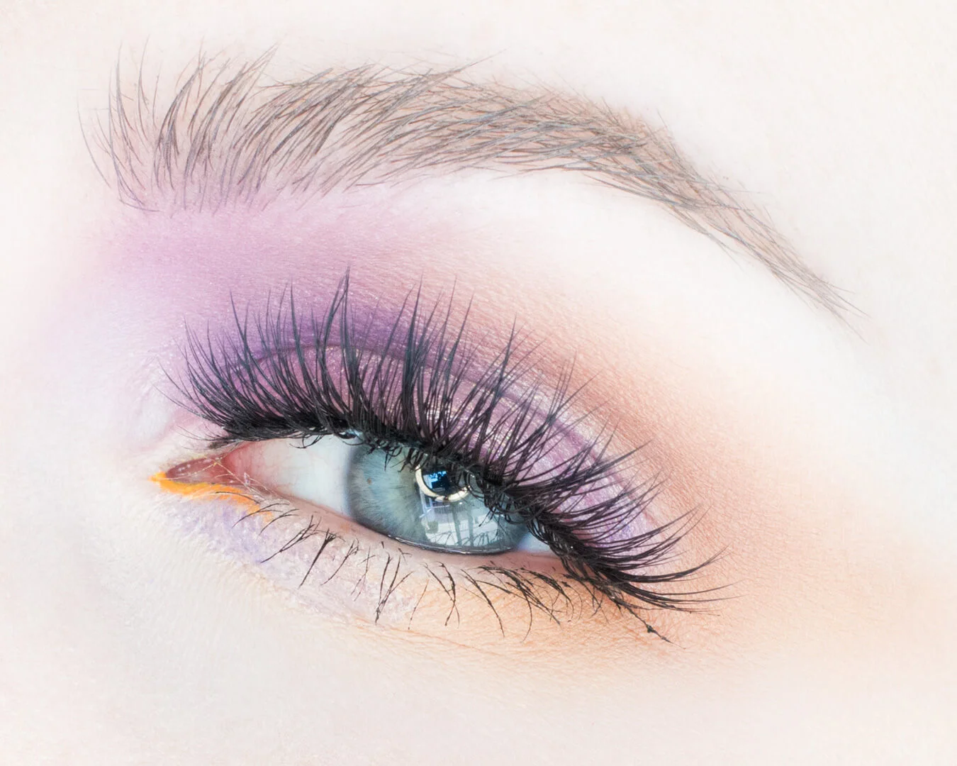 Glossy, Mustard, Gold and Lavender Makeup Look