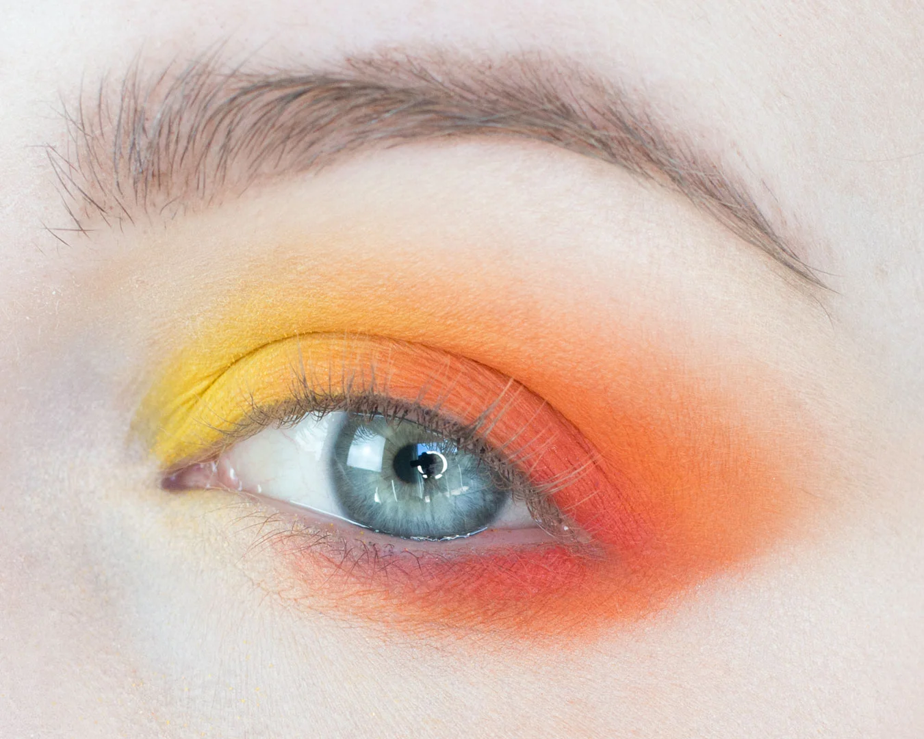 ed, Orange, Yellow Analogous Makeup Look with Education on Analogous Color Harmonies